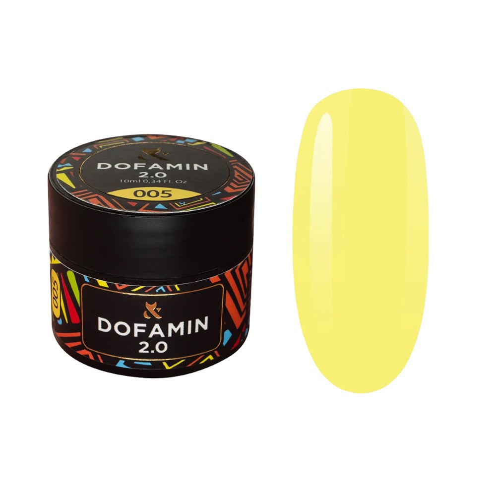 Кольорове базове покриття для гель-лаку F.O.X Base Dofamin 2.0, 005, 10 мл